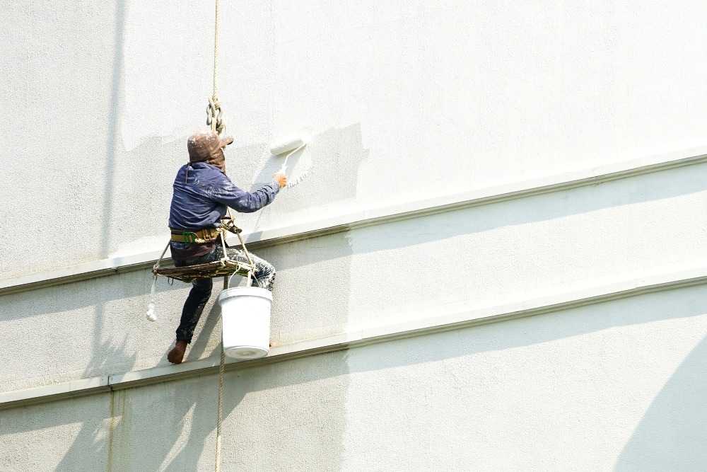 Peinture façade en hauteur