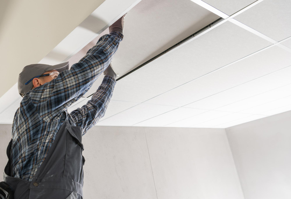 Pose de faux plafond
