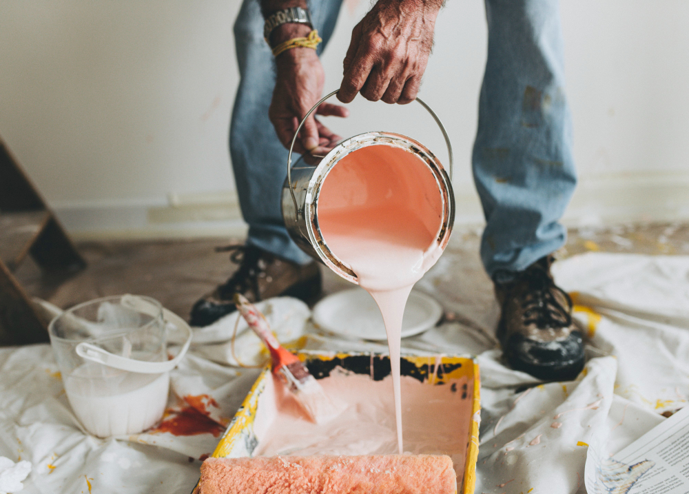 Préparation peinture intérieure